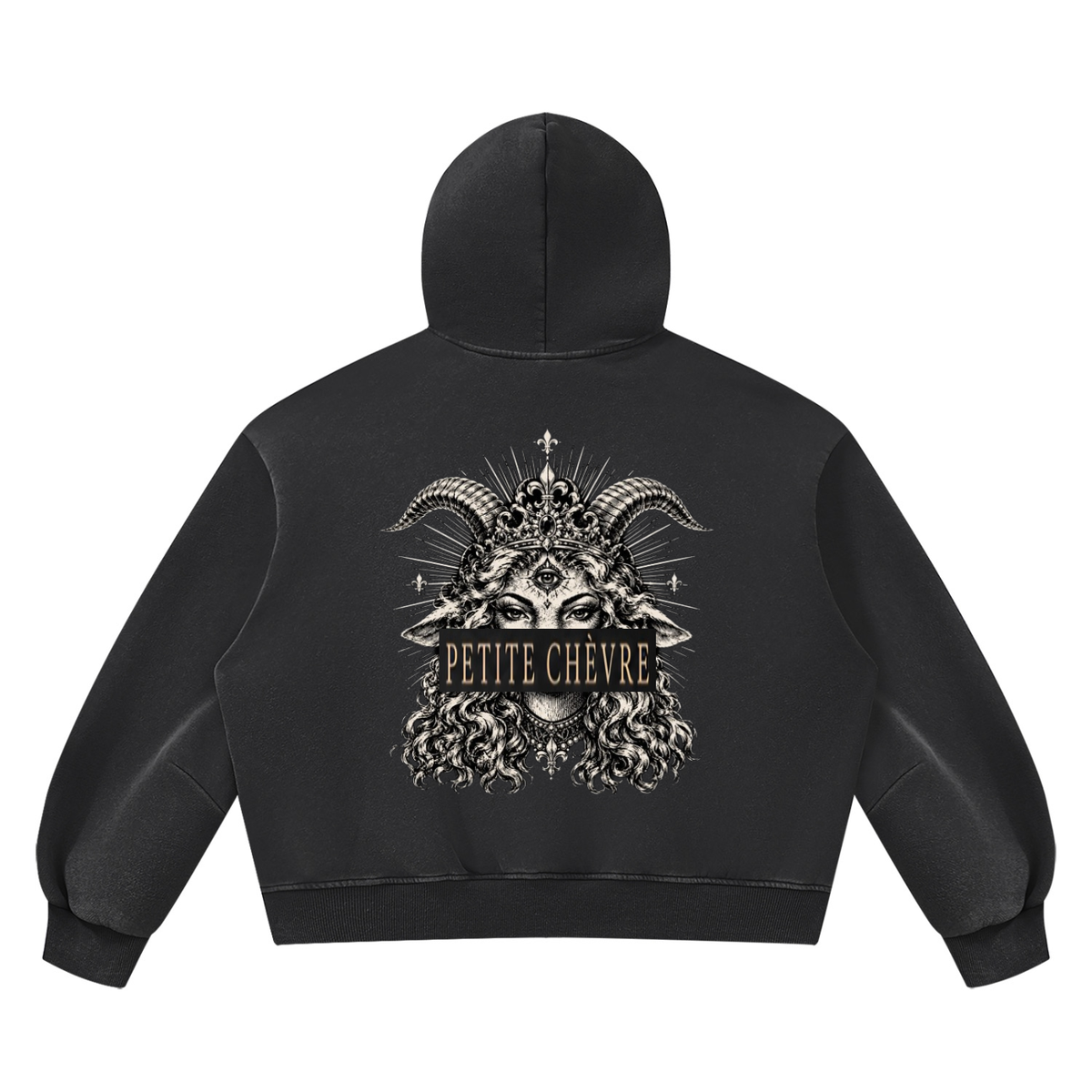 Unisex Vintage Wash Boxy Fleece Hoodie