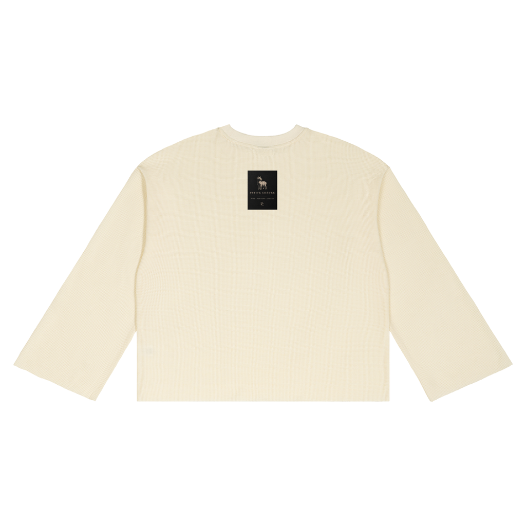Unisex Waffle Raw Edge T-Shirt