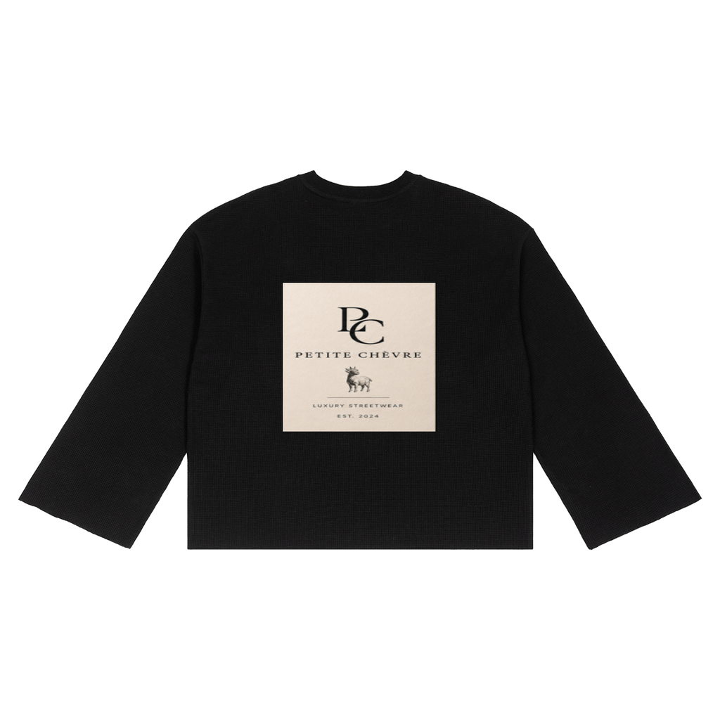 Unisex Waffle Raw Edge T-Shirt