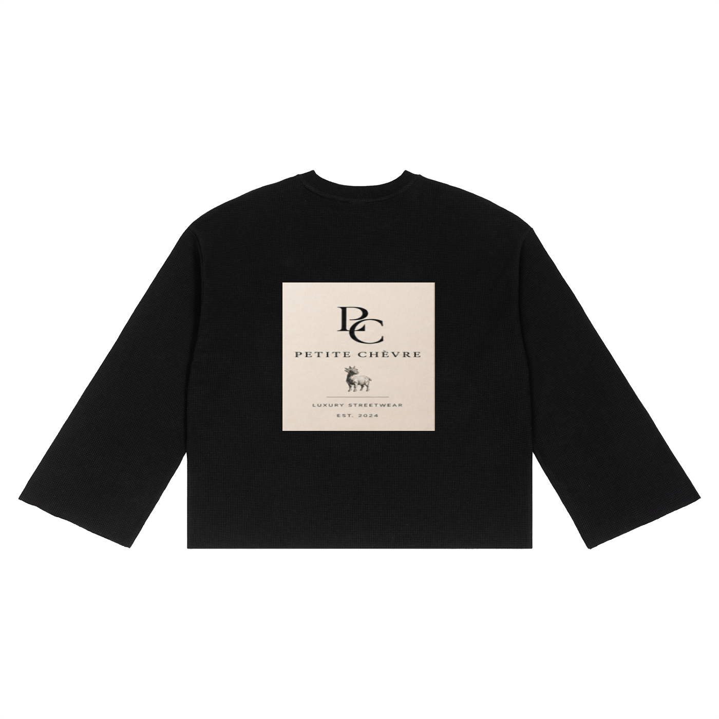 Unisex Waffle Raw Edge T-Shirt