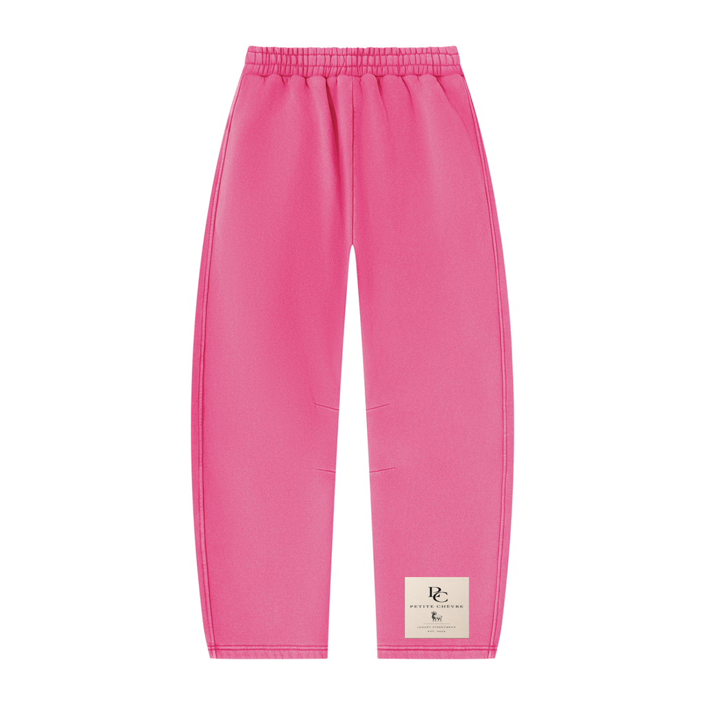 Unisex Vintage Wash Barrel Leg Fleece Sweatpants (multiple colors)