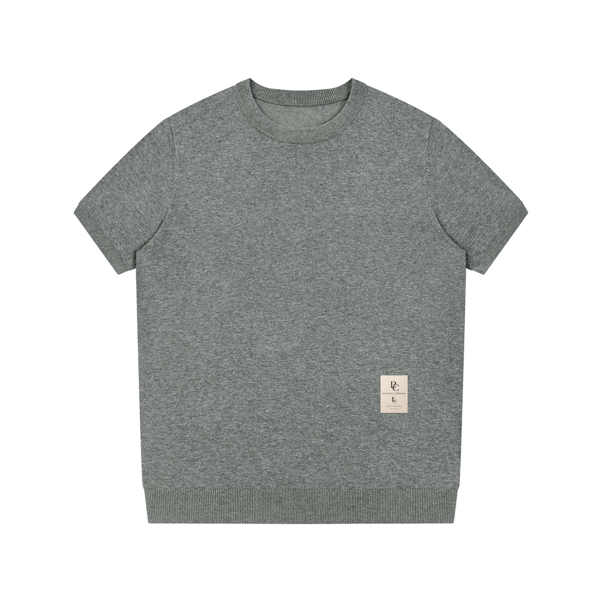 Crewneck Knit T-Shirt (multiple colors)