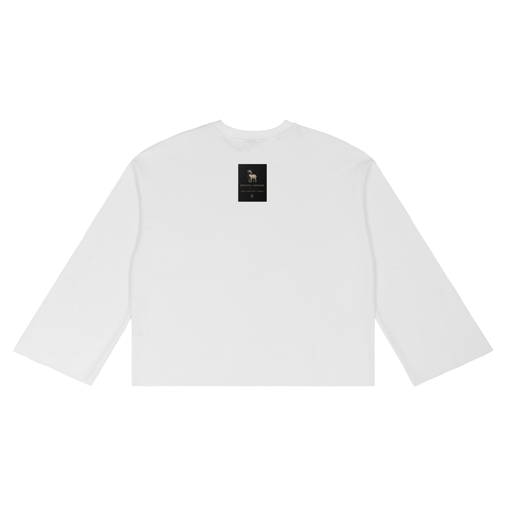 Unisex Waffle Raw Edge T-Shirt