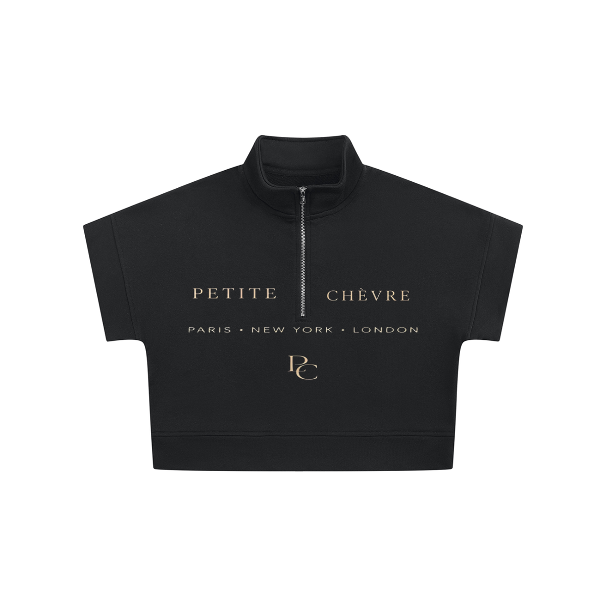 Women's Quarter Zip Crop Sweatshirt (multiple colors)