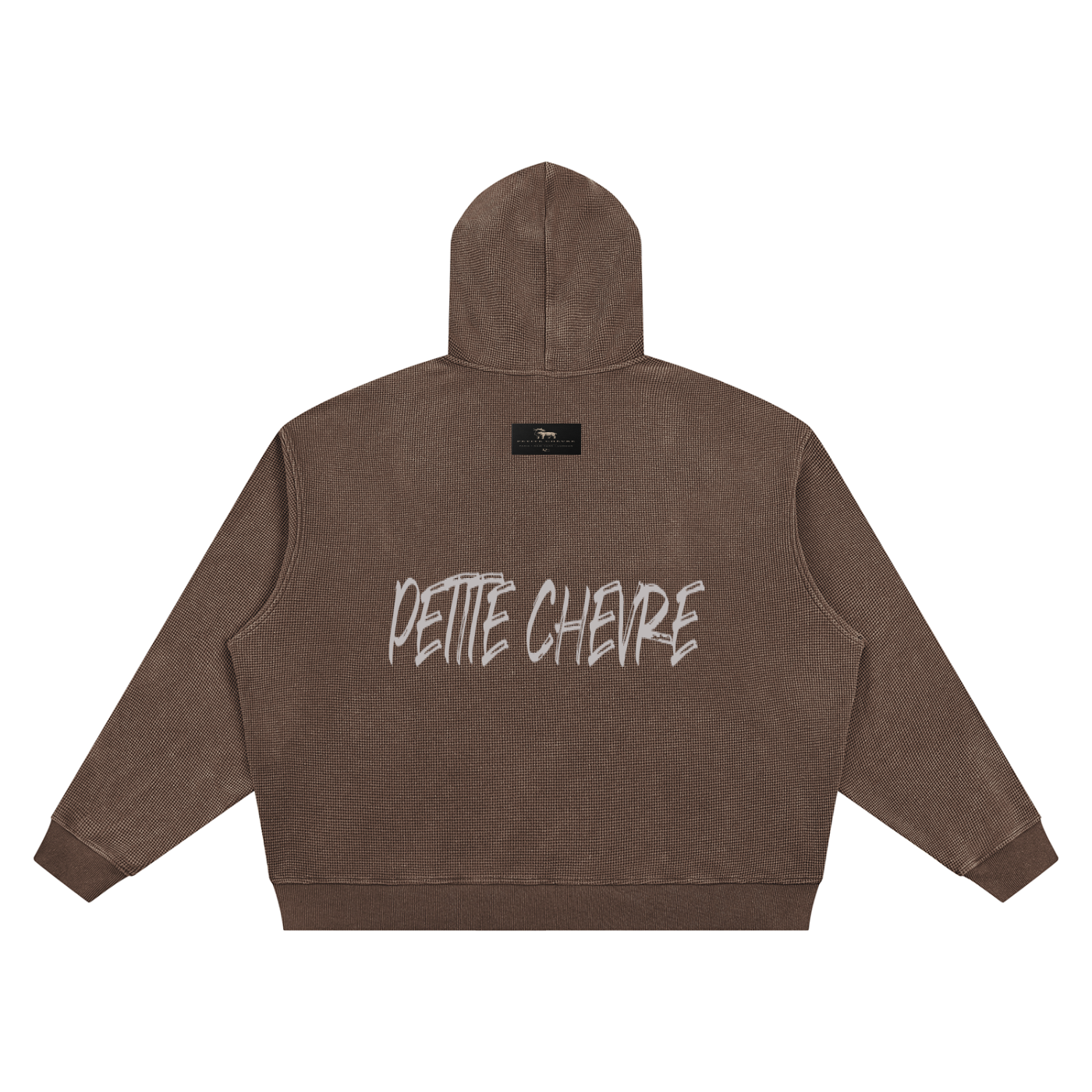 Unisex Vintage Wash Waffle Boxy Hoodie
