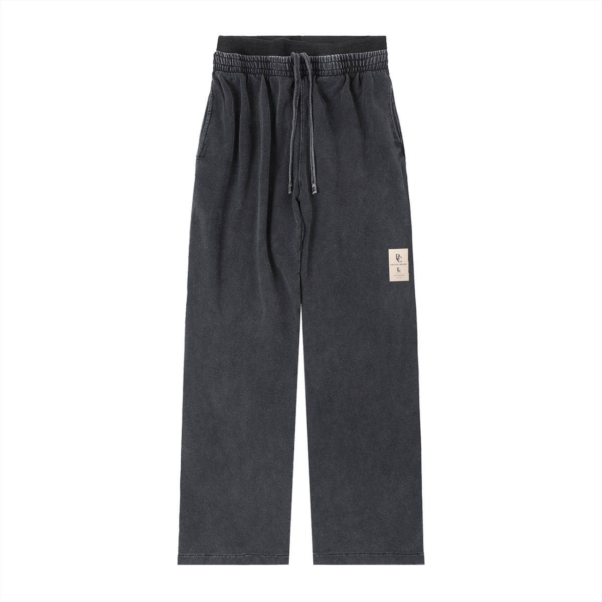 Womens Vintage Washed Waist Pants