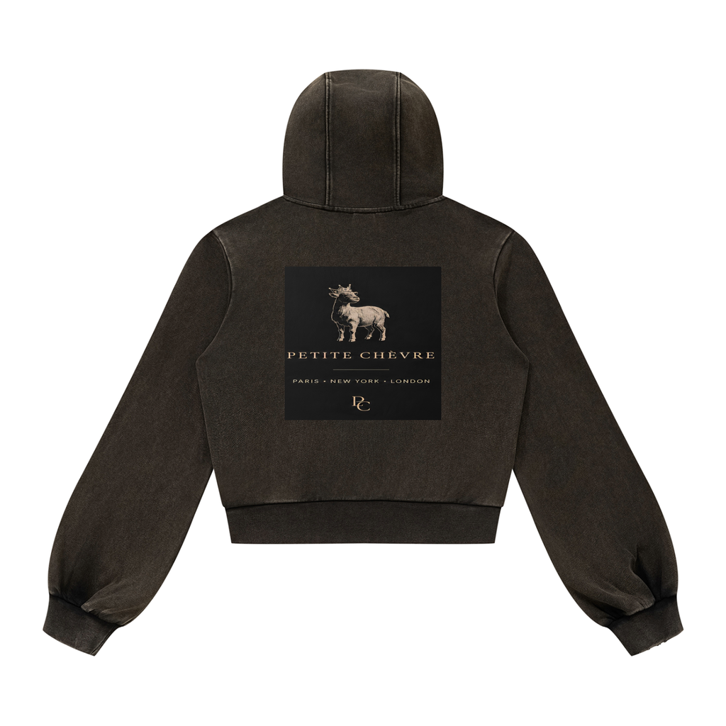 Women’s Vintage Wash Full Zip Hoodie