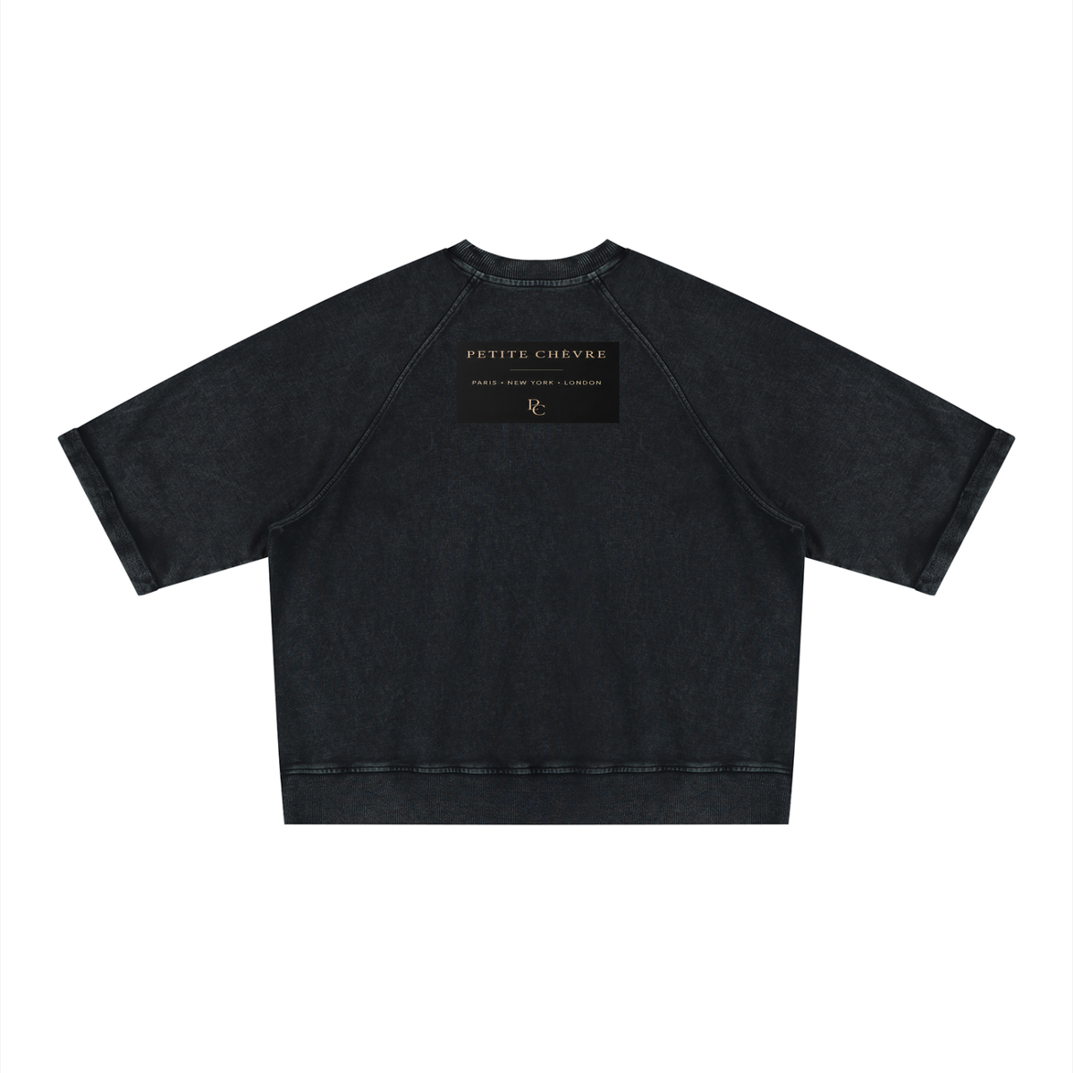 Unisex Vintage Wash Boxy Short Sleeve Sweatshirt