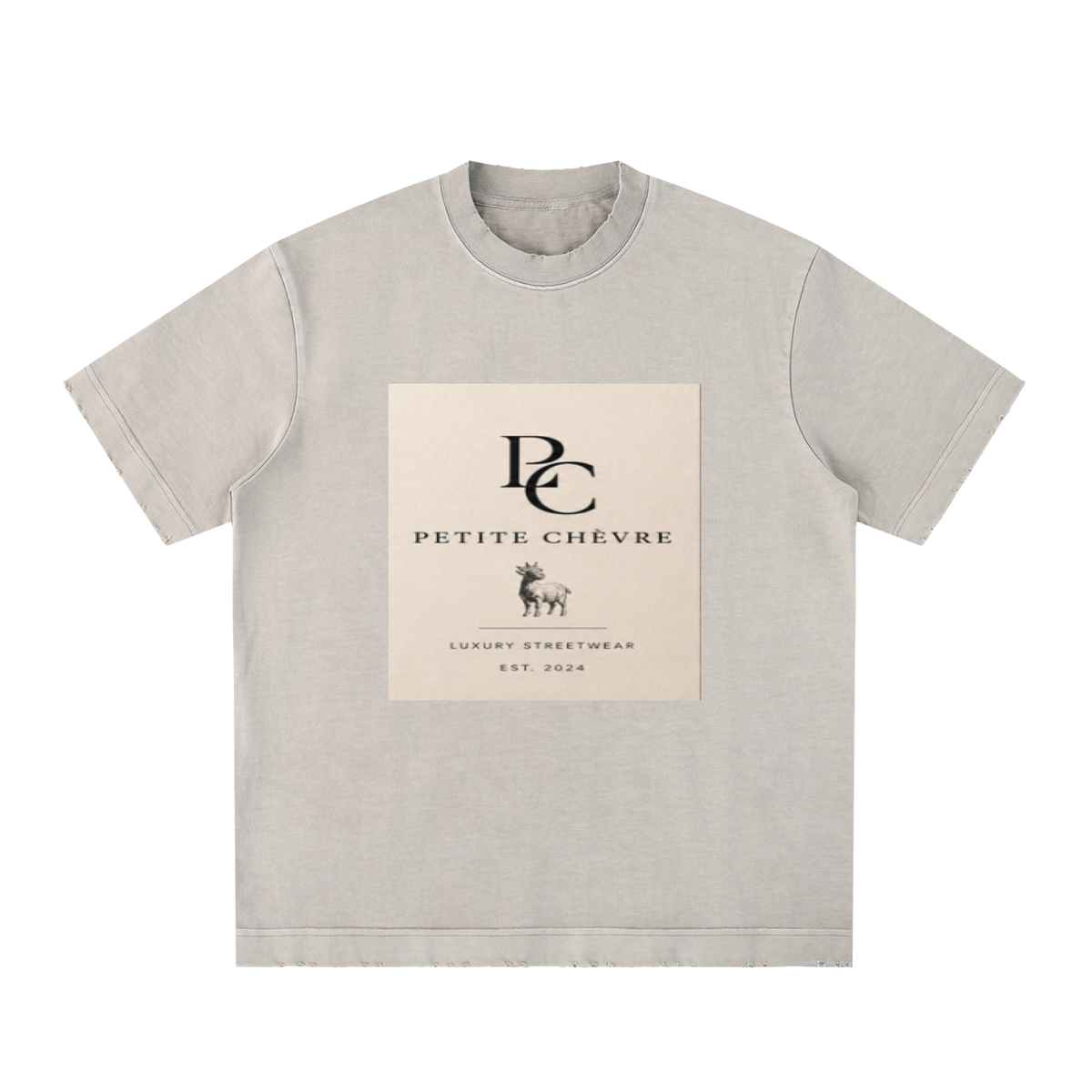 Heavyweight Vintage Washed Frayed T-Shirt