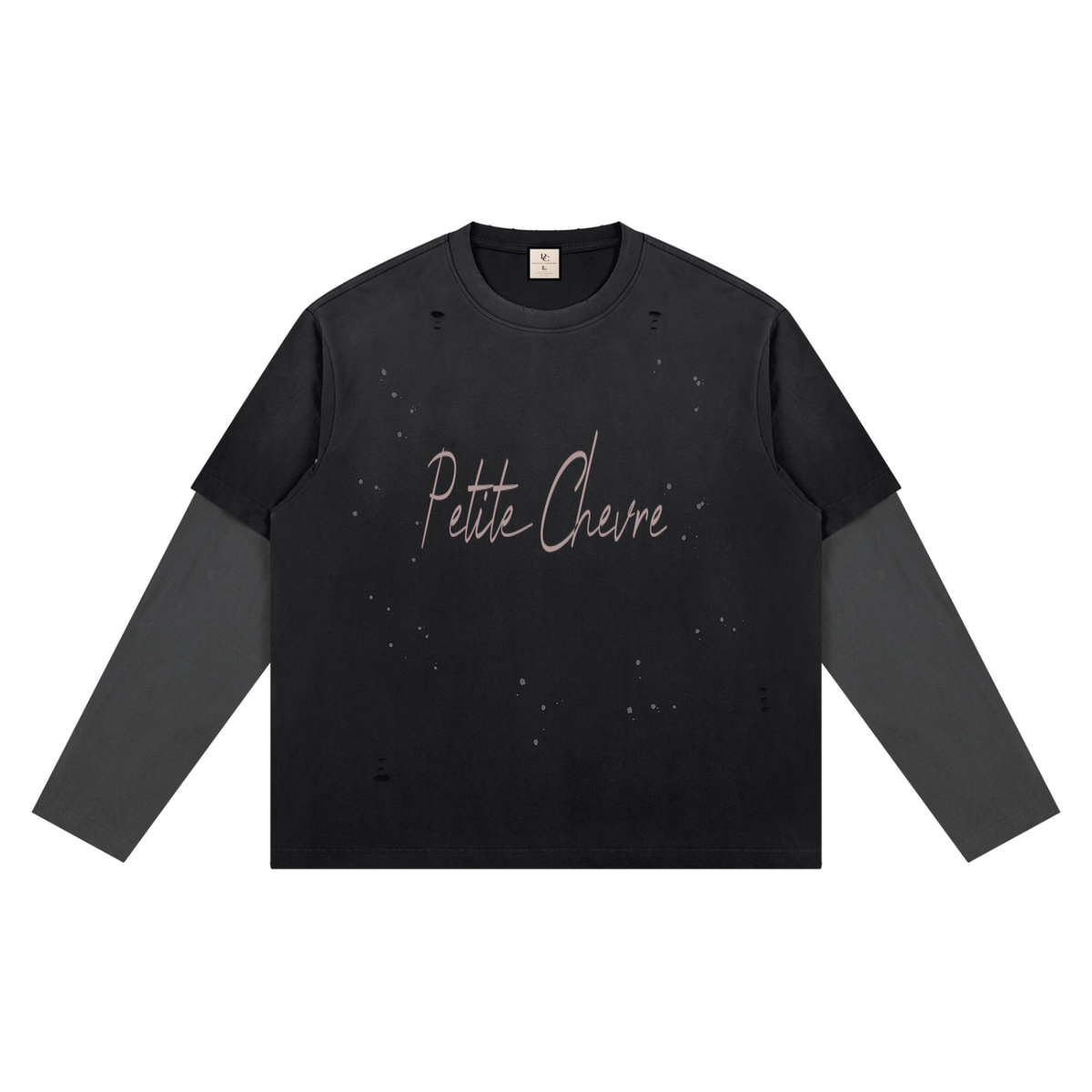 Unisex Vintage Wash Distressed Layer T-Shirt