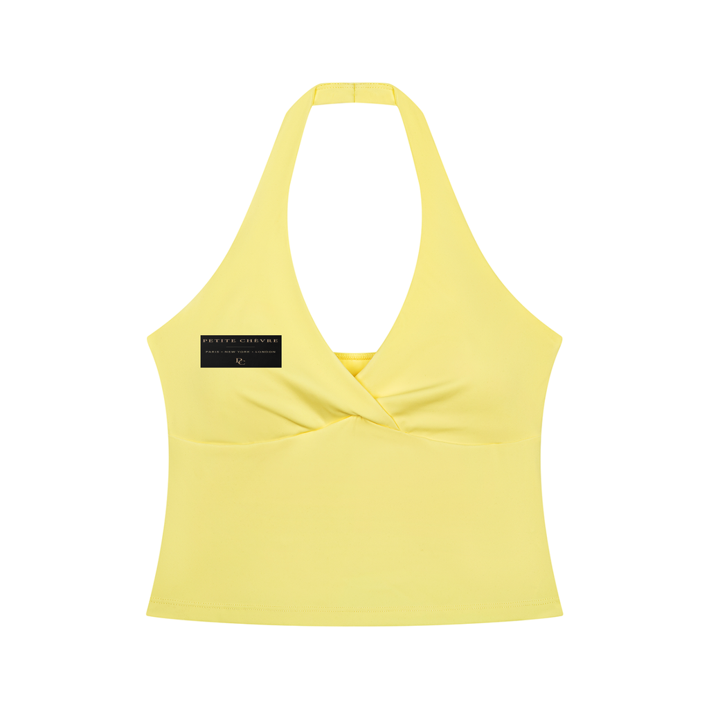 Women’s Ruched Halter Yoga Tank Top