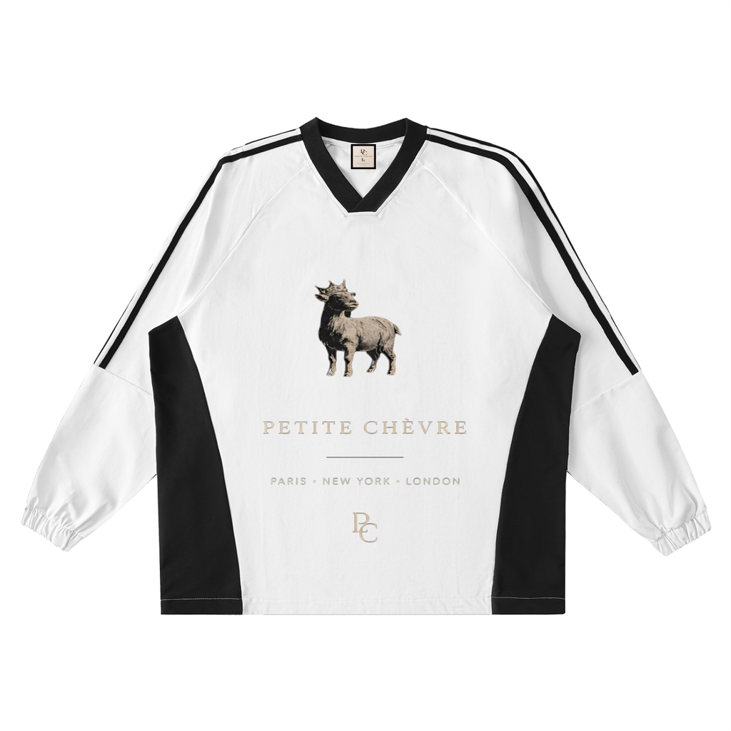Color-Block V-Neck Long-Sleeve jersey