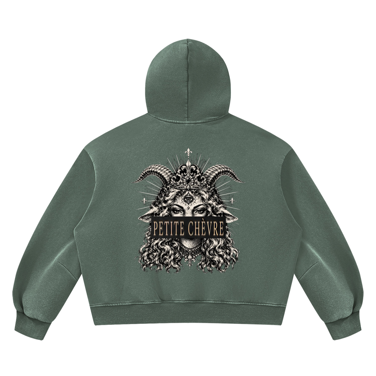Unisex Vintage Wash Boxy Fleece Hoodie