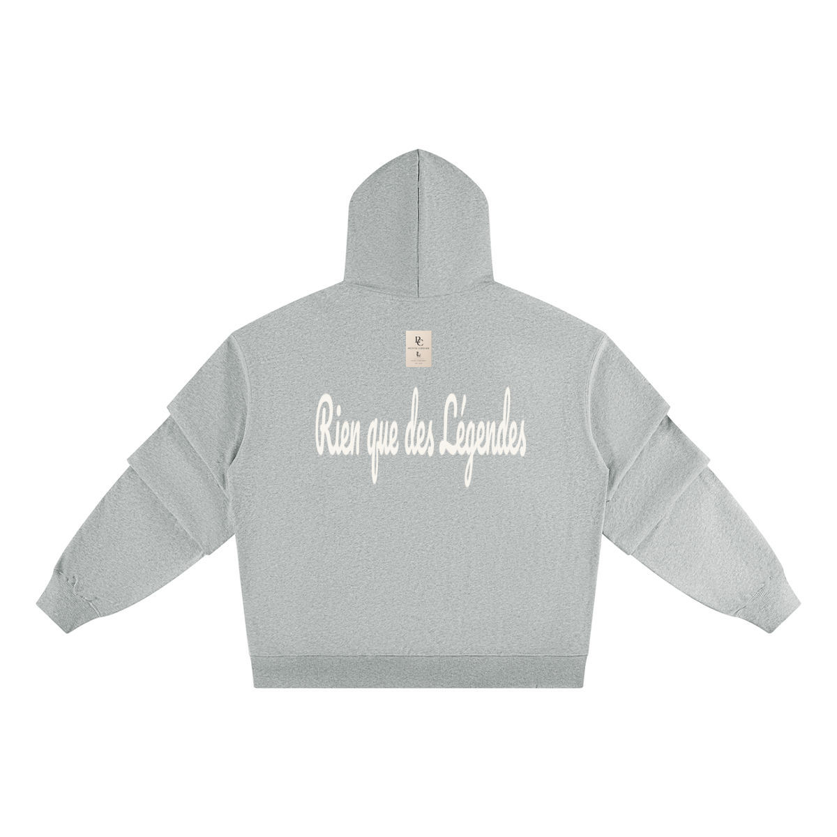 Unisex Heavyweight Ruched Sleeves Hoodie