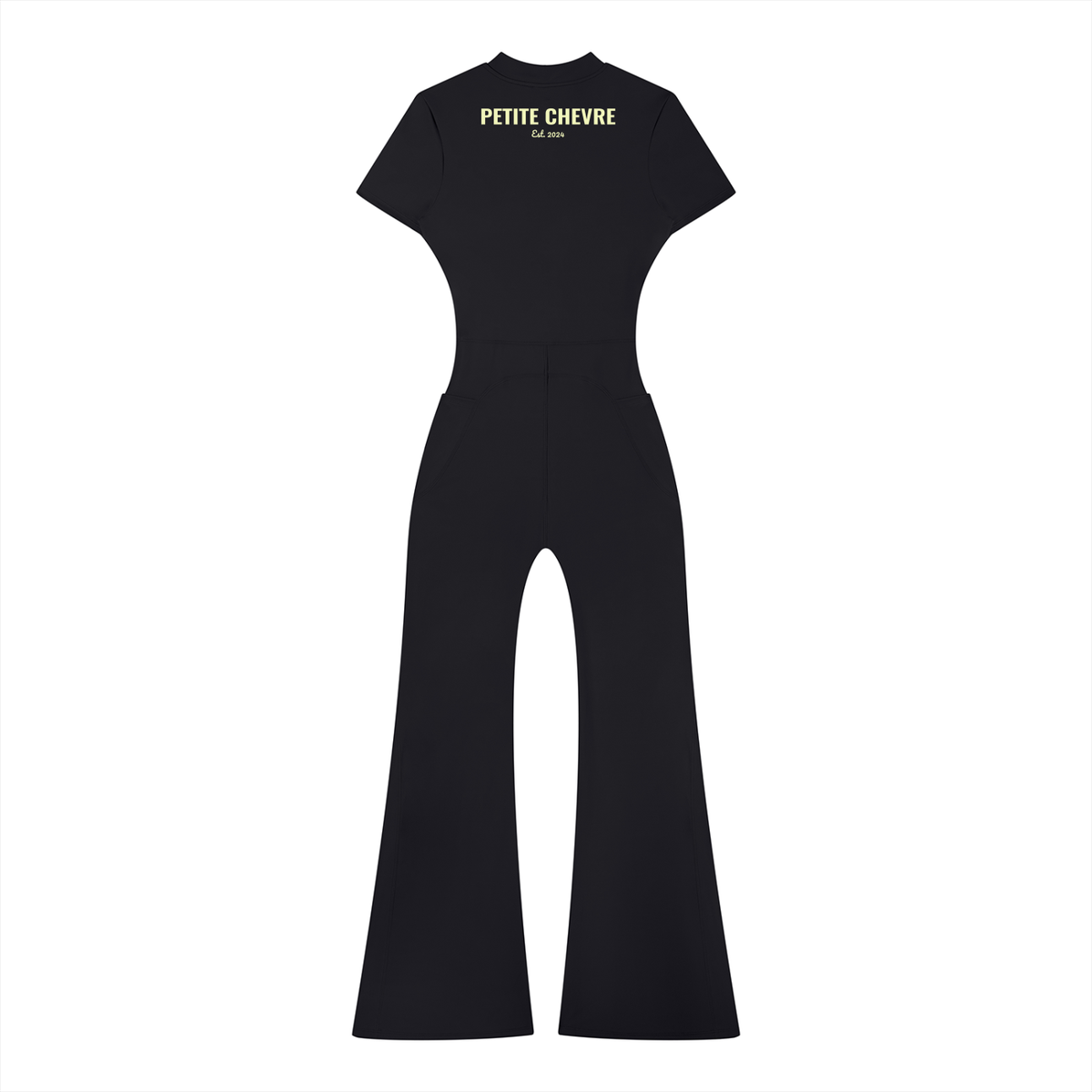 Women’s Tight Flared Leg Quarter-Zip Jumpsuit