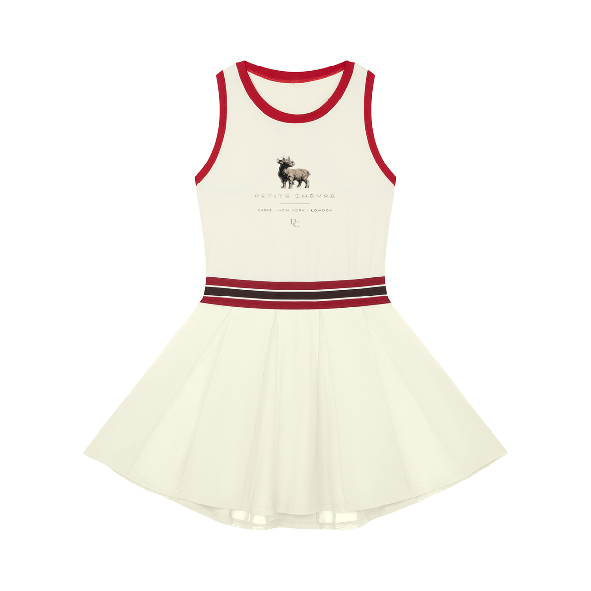 Women's Color Block A-Line Sleeveless Dress