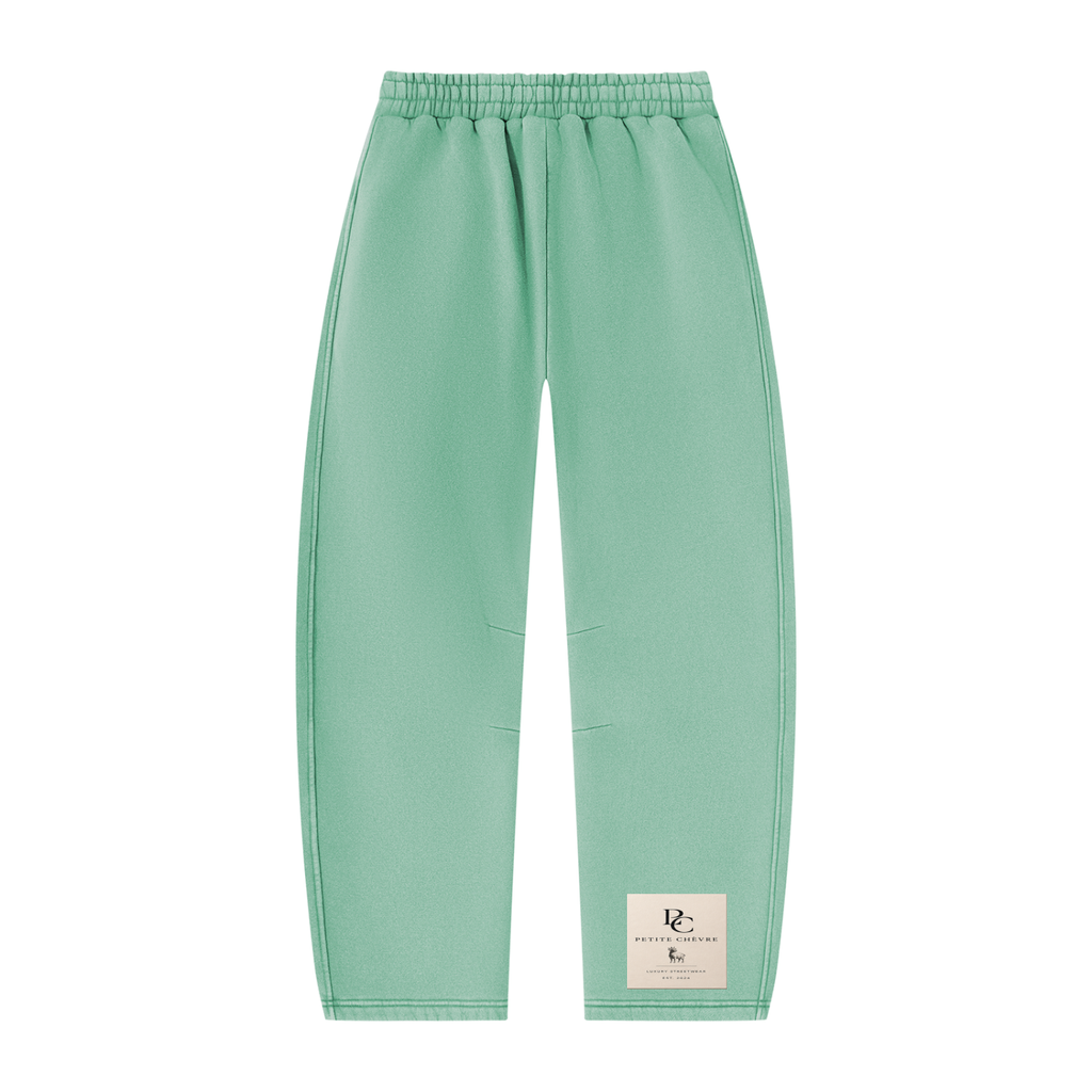 Unisex Vintage Wash Barrel Leg Fleece Sweatpants (multiple colors)