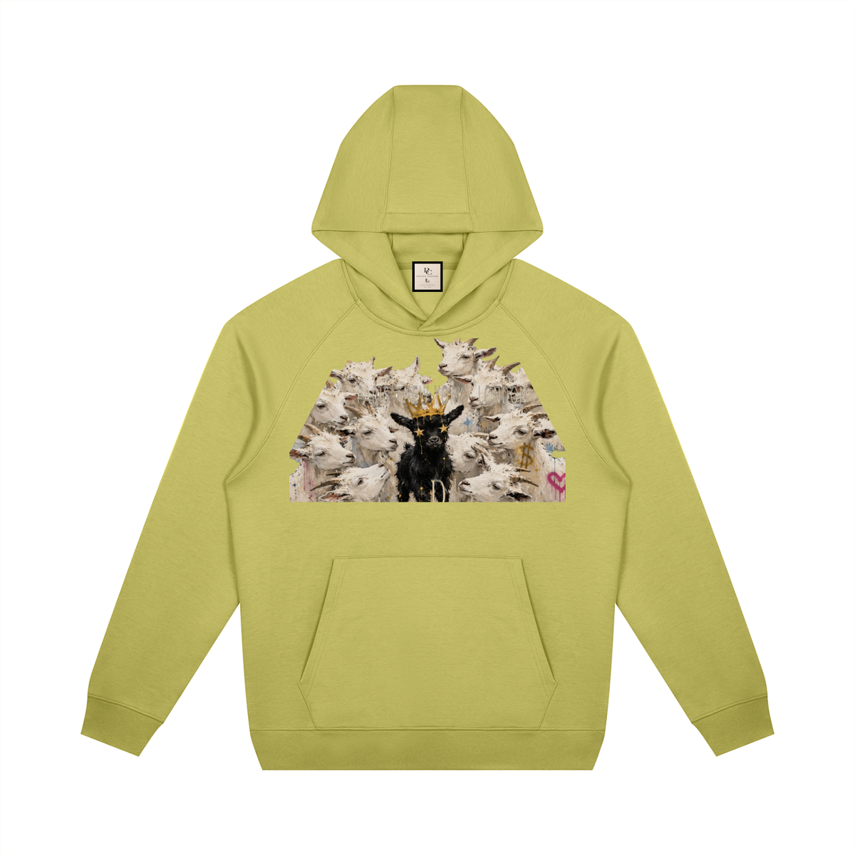 Unisex Oversized Raglan Pullover Hoodie