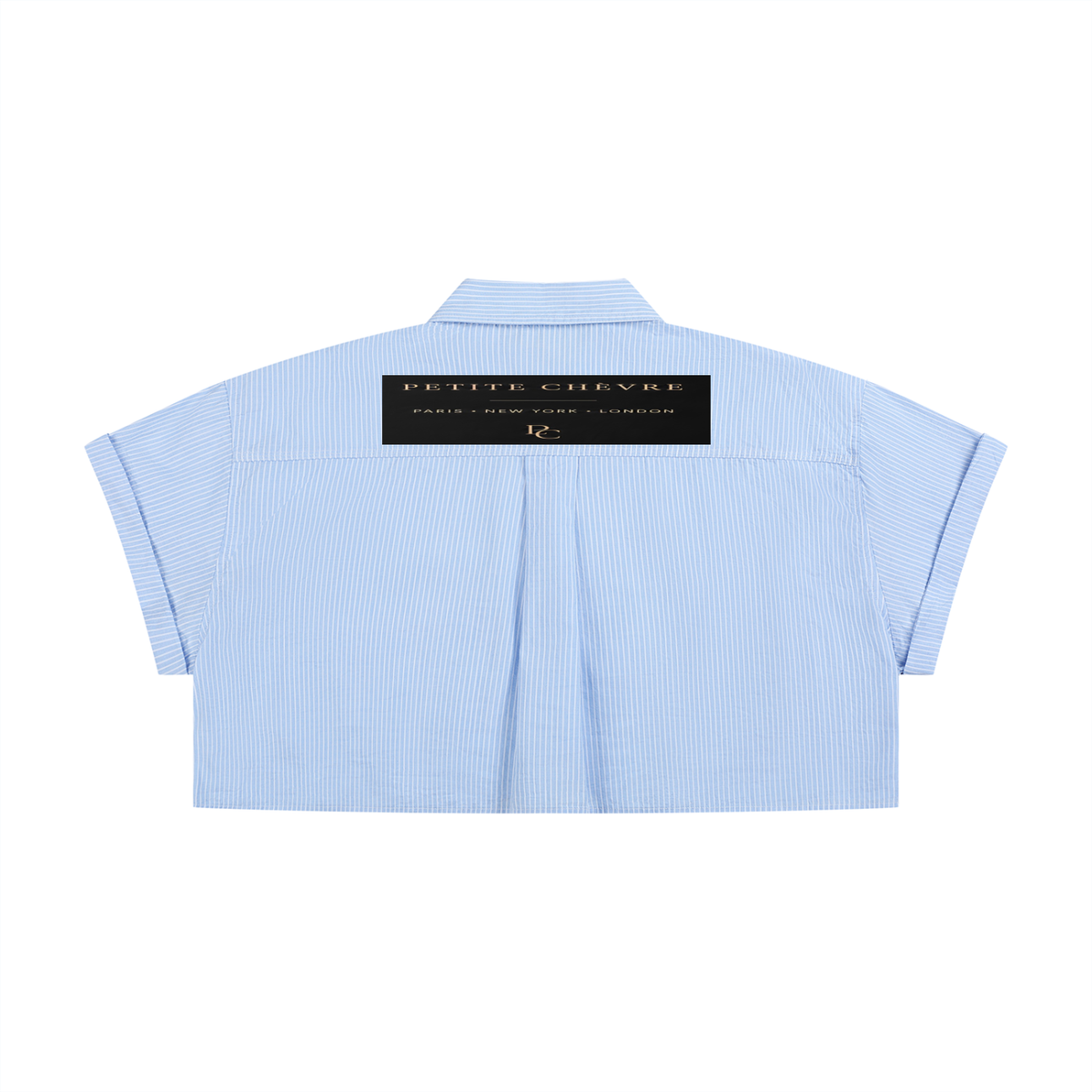 Women’s Striped Boxy Cropped Shirt