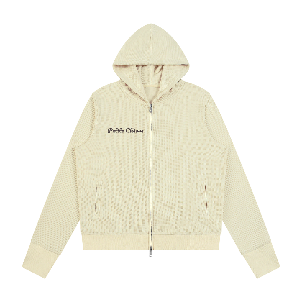 Women's Waffle Full Zip Hoodie