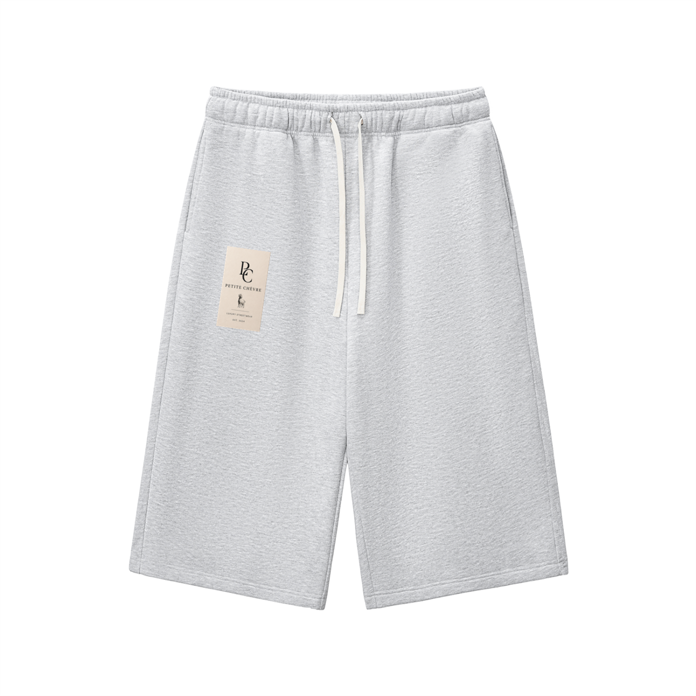 Relaxed Drawstring Three-quarter Sweatpants