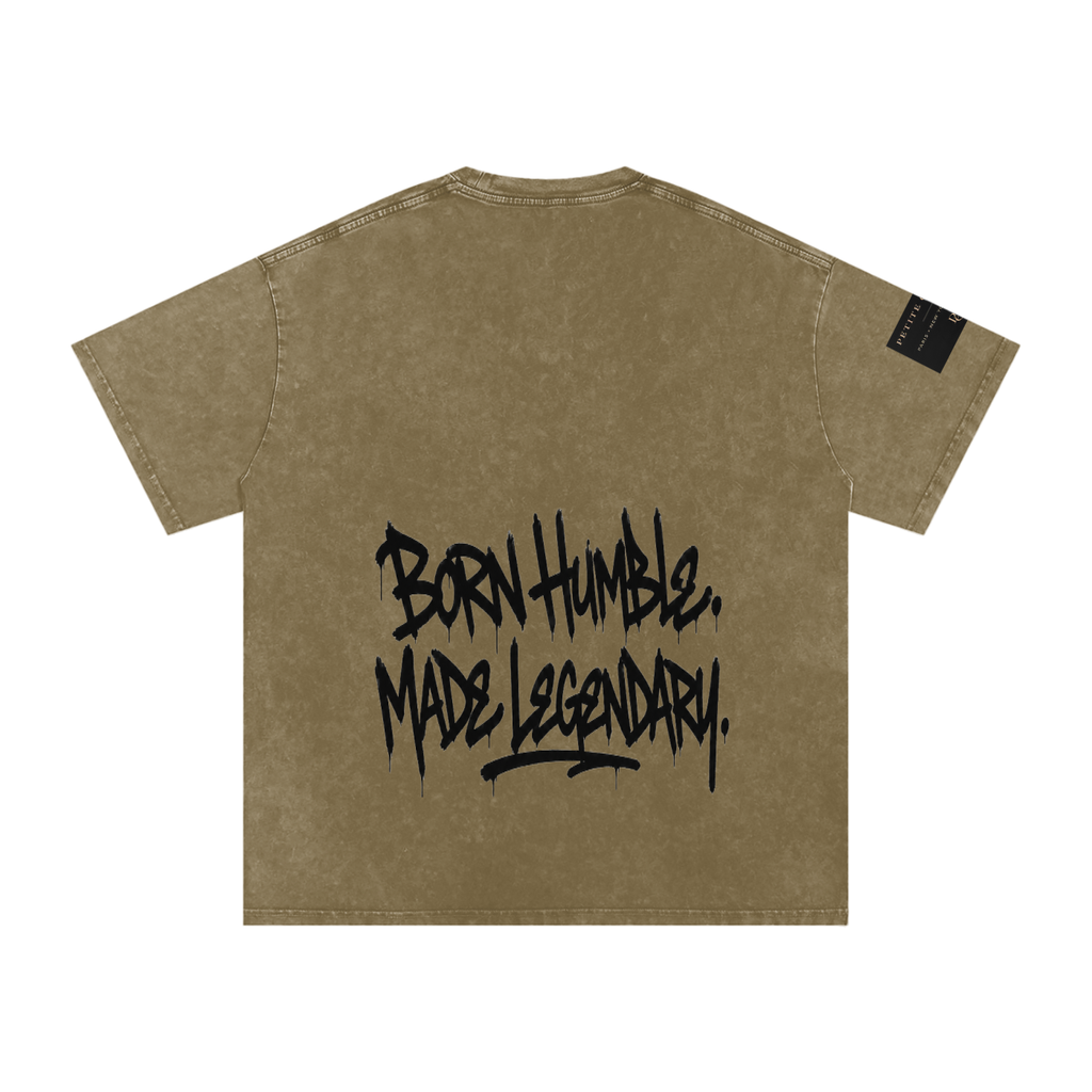 Snow Washed Oversized Cotton T-Shirt
