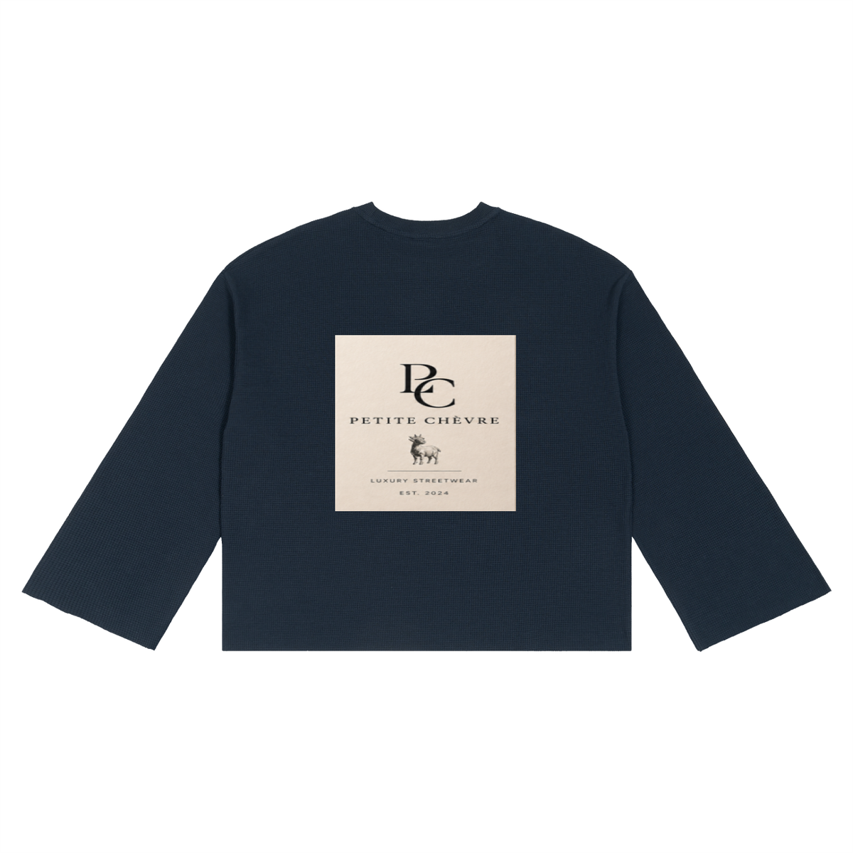 Unisex Waffle Raw Edge T-Shirt