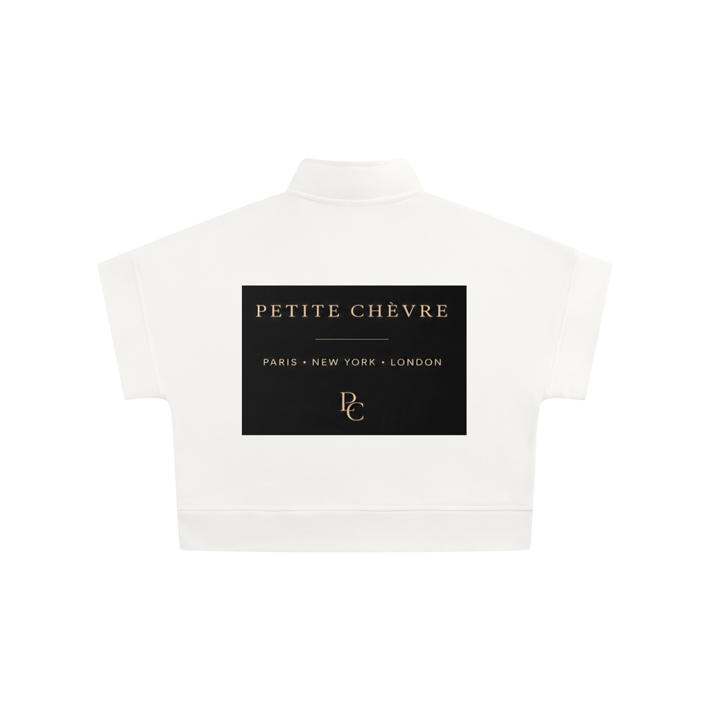 Women's Quarter Zip Crop Sweatshirt (multiple colors)