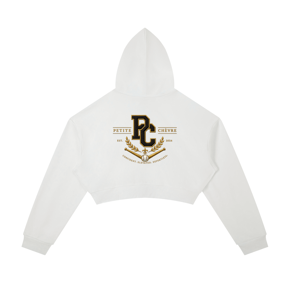 Essential Cropped Zip-Up Hoodie