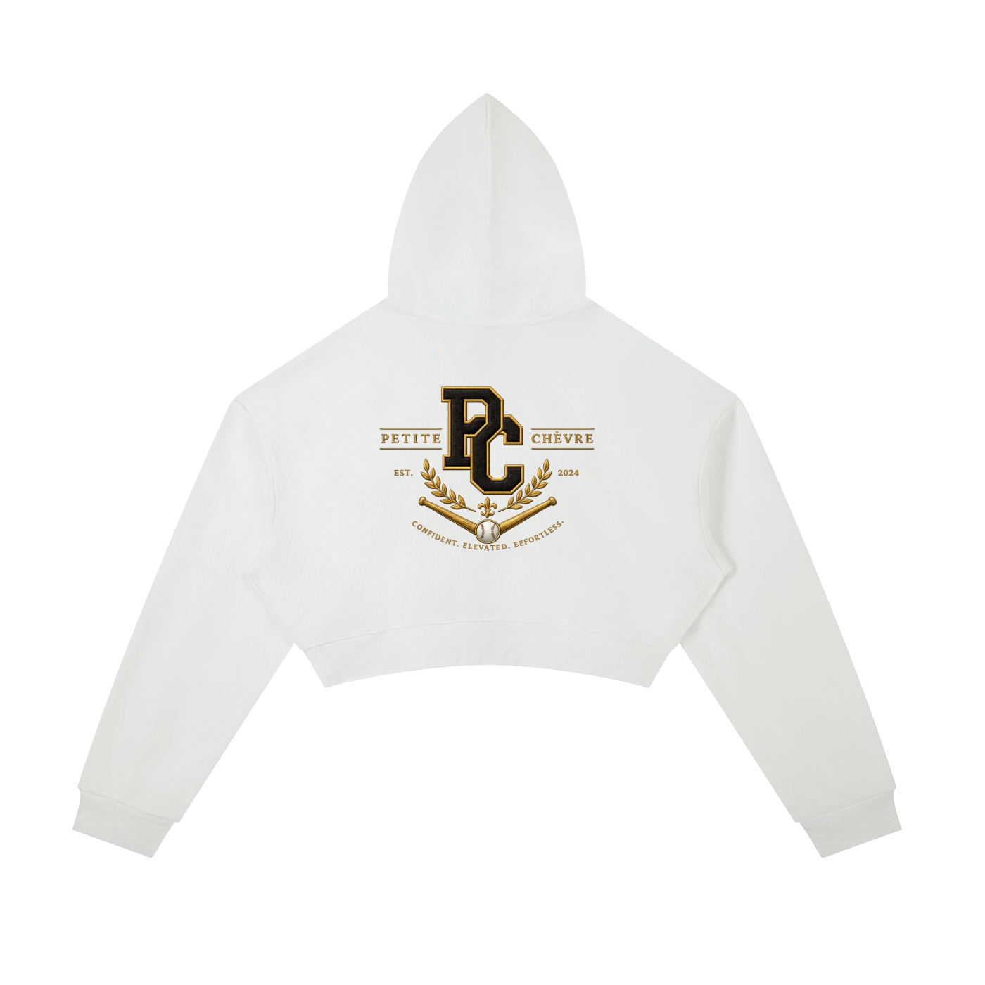 Essential Cropped Zip-Up Hoodie