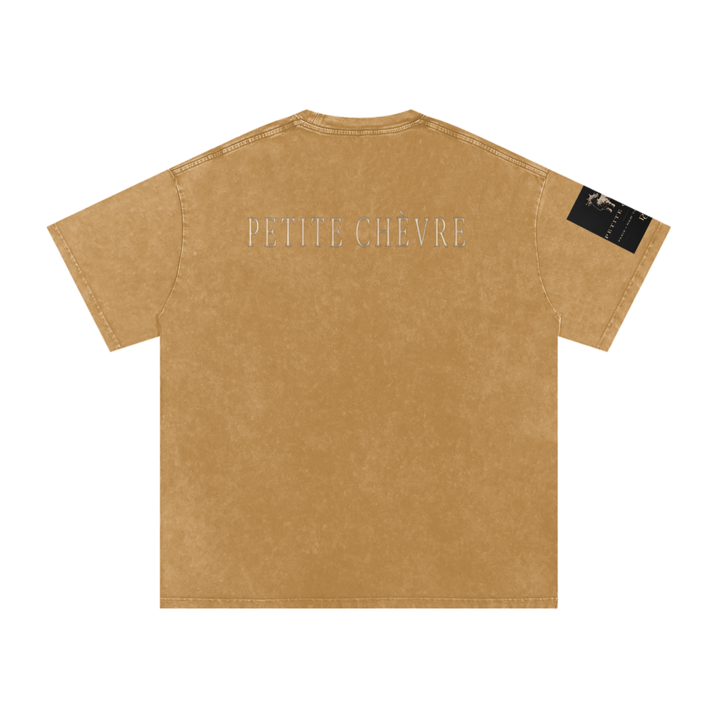 Snow Washed Oversized Cotton T-Shirt