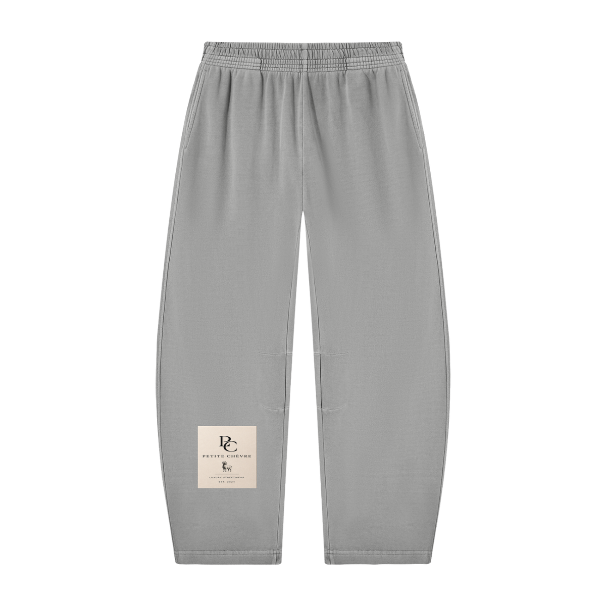 Unisex Vintage Washed Barrel Leg Sweatpants