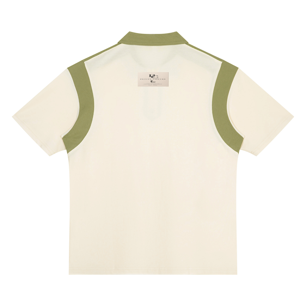 Unisex Color Block Quarter Zip Polo Shirt