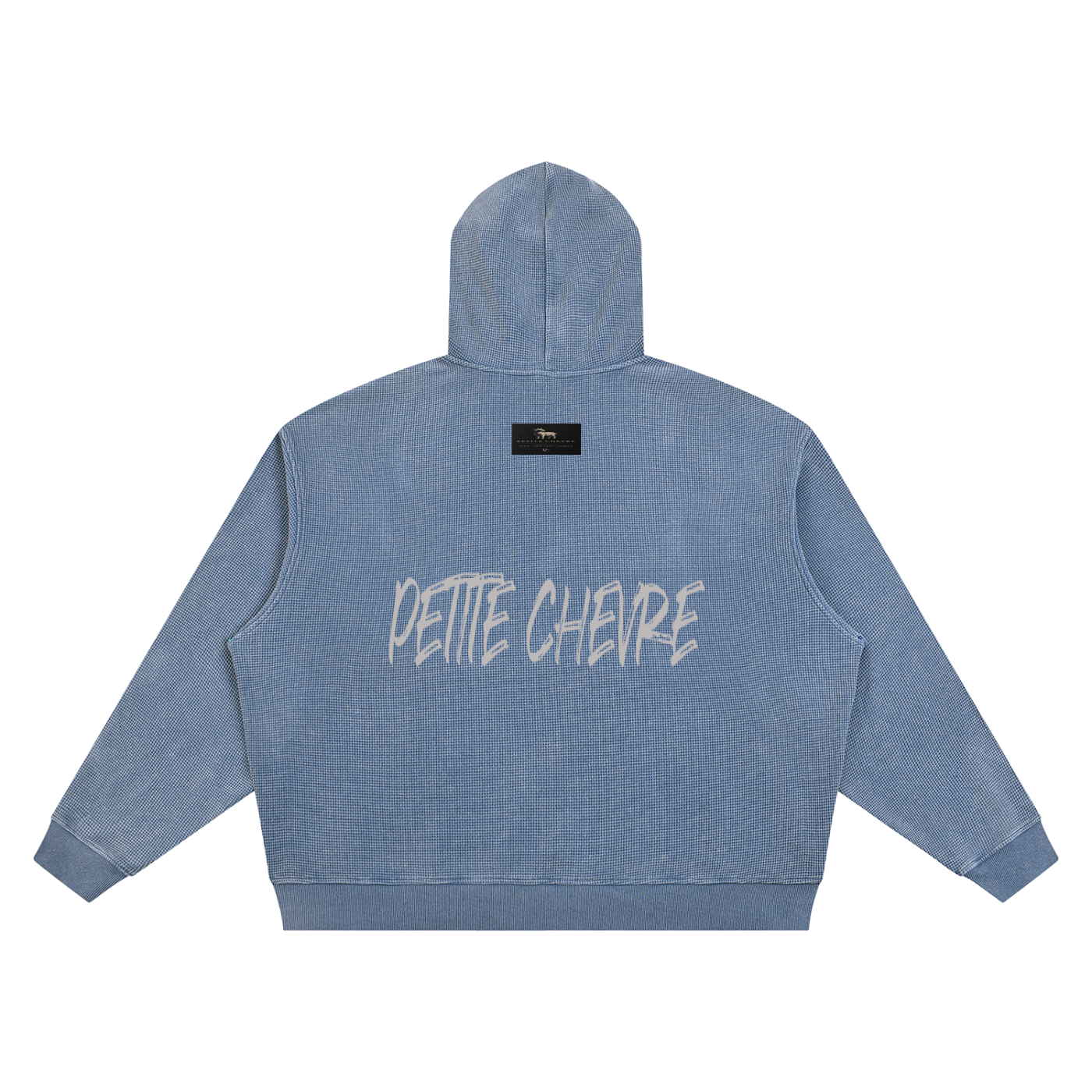 Unisex Vintage Wash Waffle Boxy Hoodie