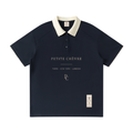 Contrast Collar Raglan Polo Shirt