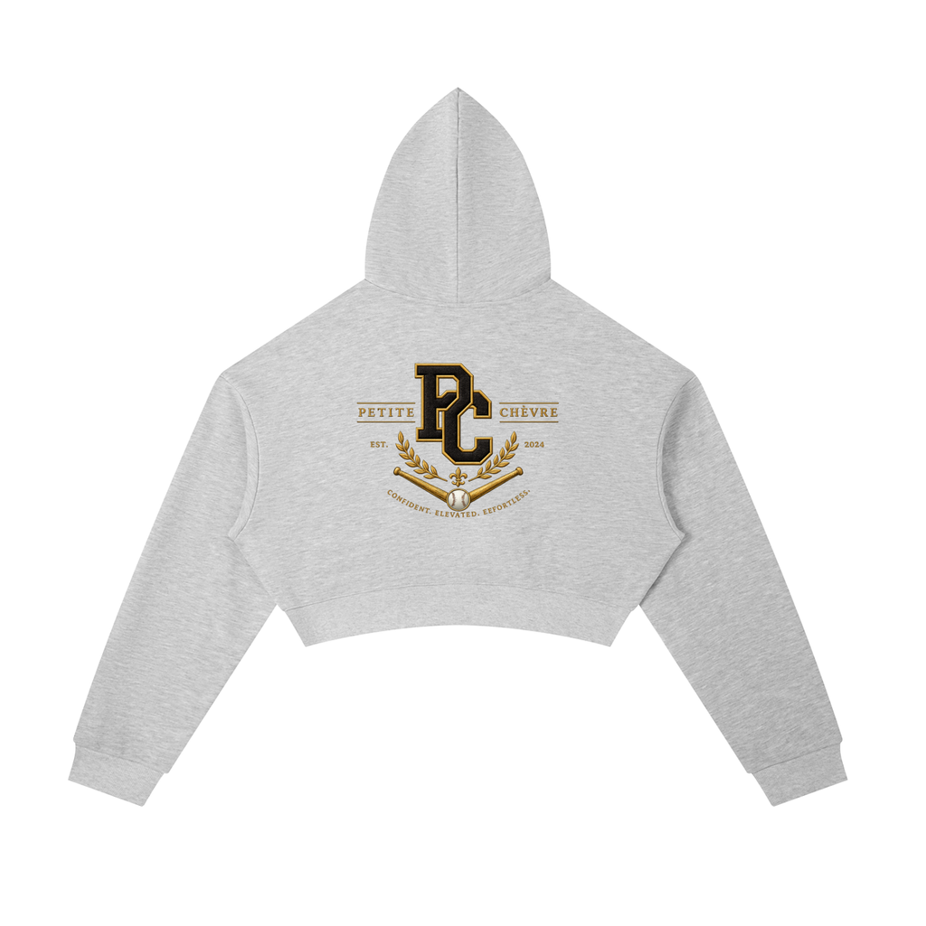 Essential Cropped Zip-Up Hoodie