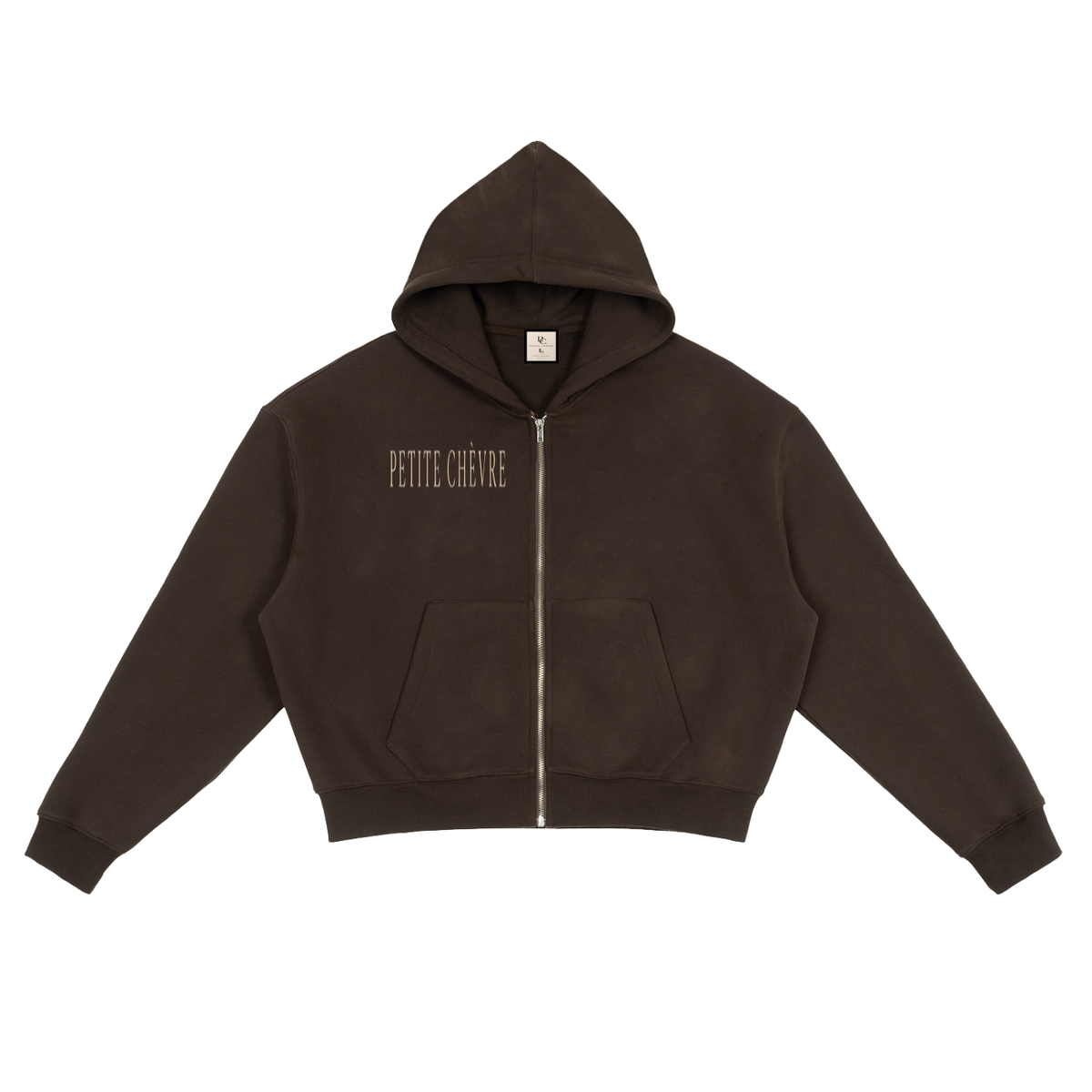 Fleece Zip-Up Boxy Hoodie