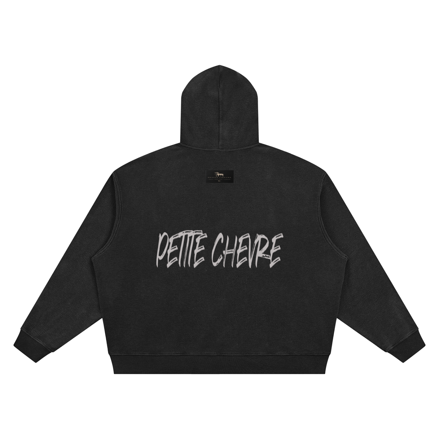 Unisex Vintage Wash Waffle Boxy Hoodie