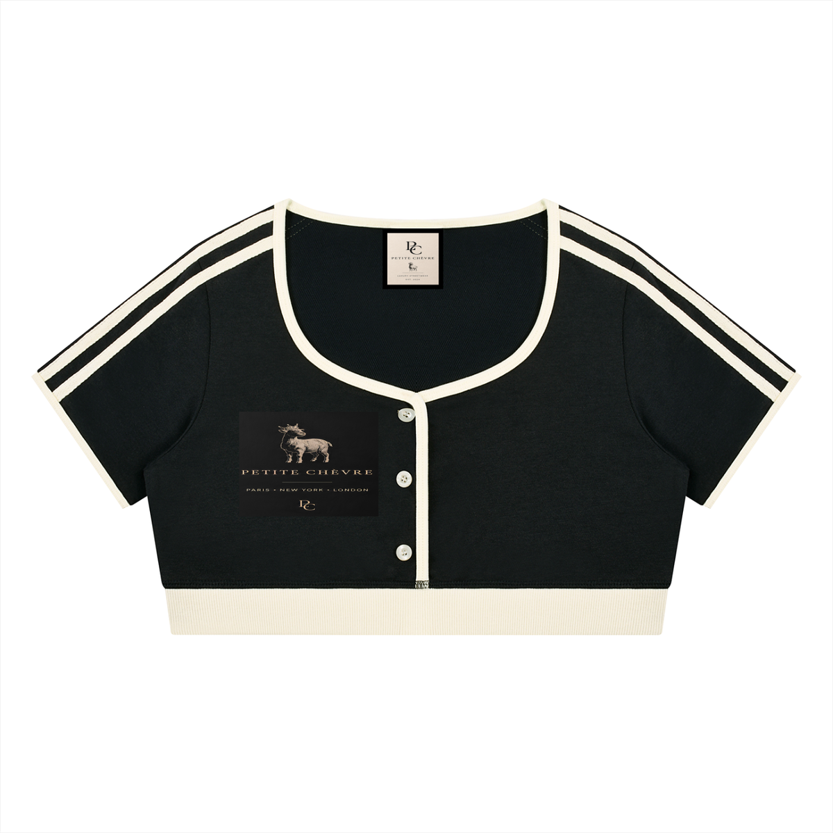 Women’s Color Block Crop T-Shirt