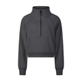 Cropped Half-Zip Sweatshirt