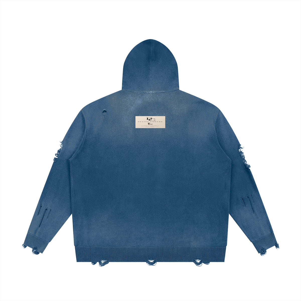 Distressed Full Zip Sweater (multiple colors)