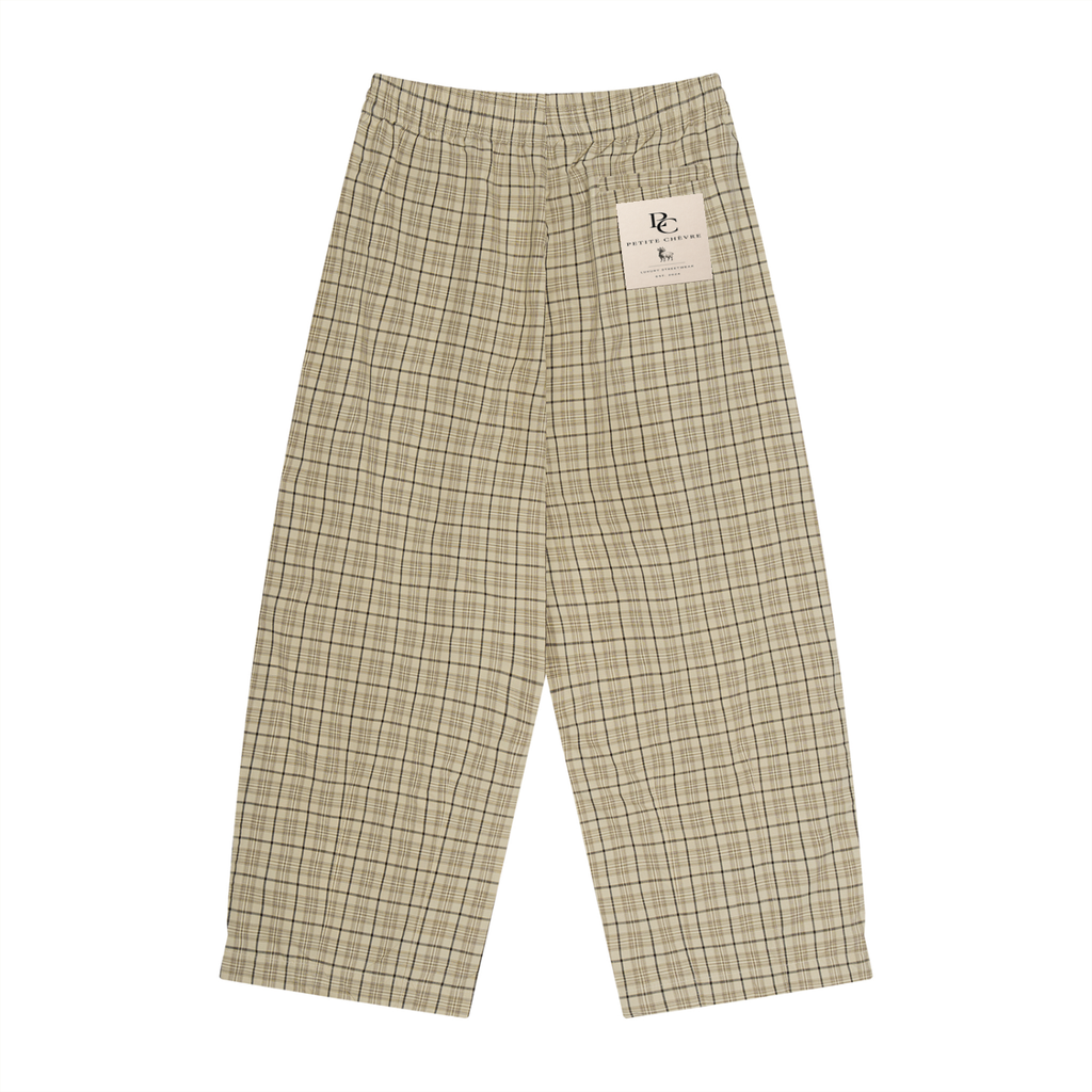 Unisex Plaid Wide Leg Pants