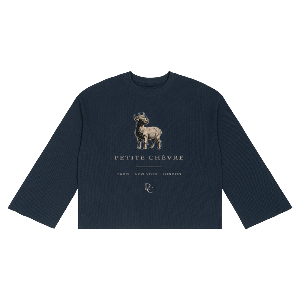 Unisex Waffle Raw Edge T-Shirt