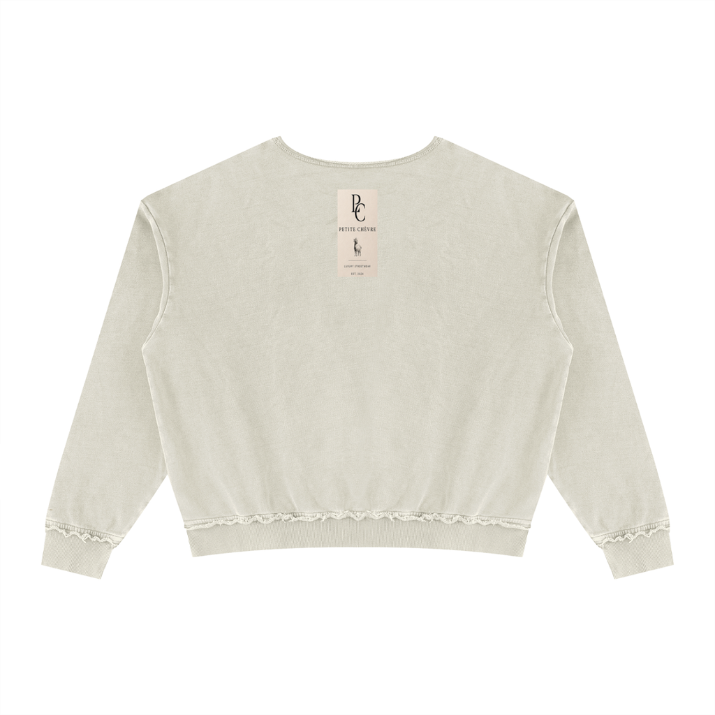 Unisex Raw Edge Crewneck Sweatshirt