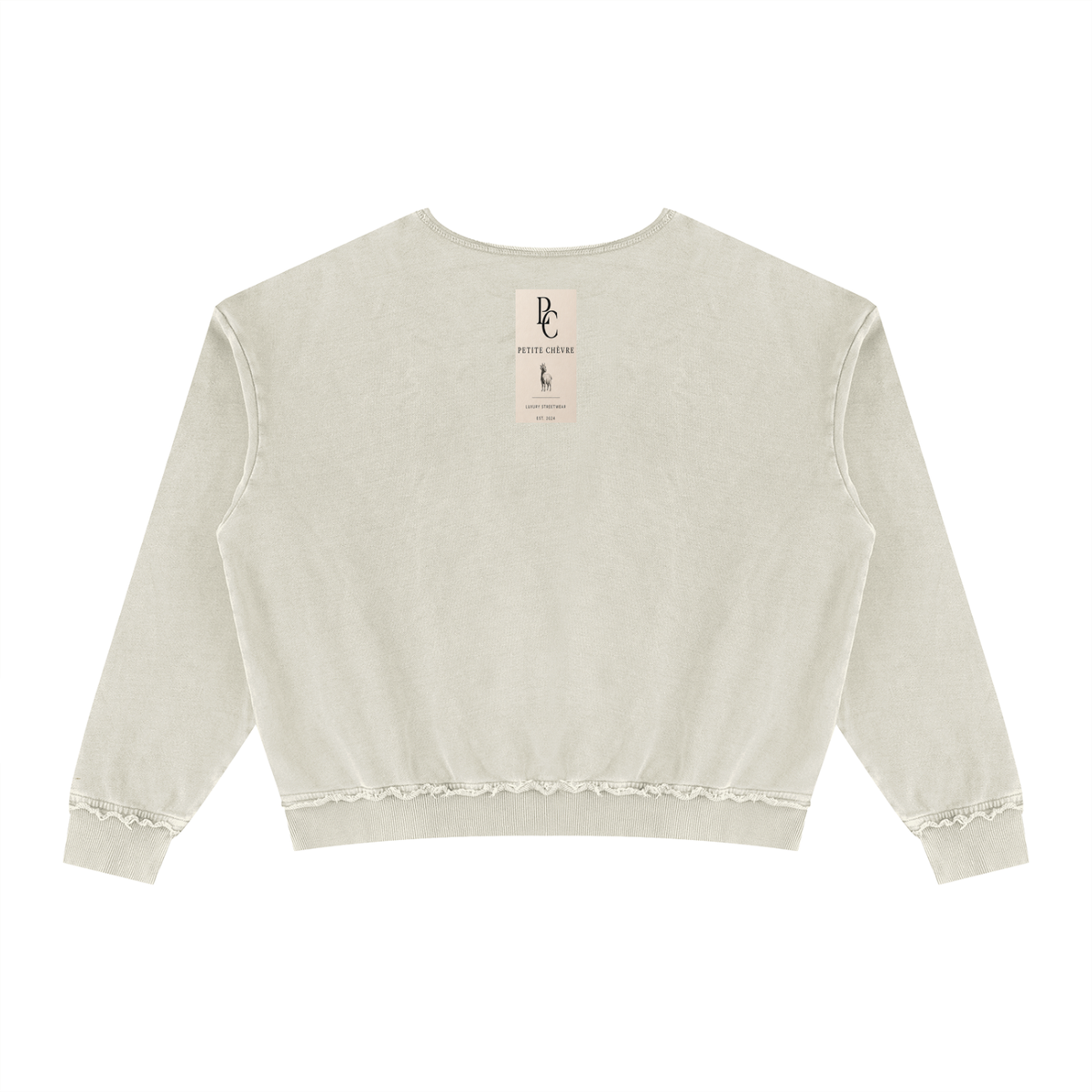 Unisex Raw Edge Crewneck Sweatshirt