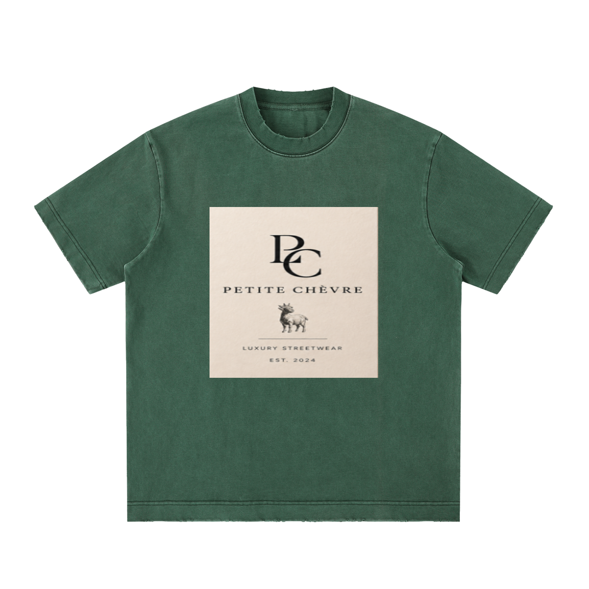 Heavyweight Vintage Washed Frayed T-Shirt