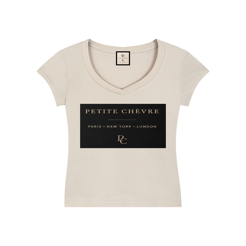 Essential V-Neck Bodycon T-Shirt