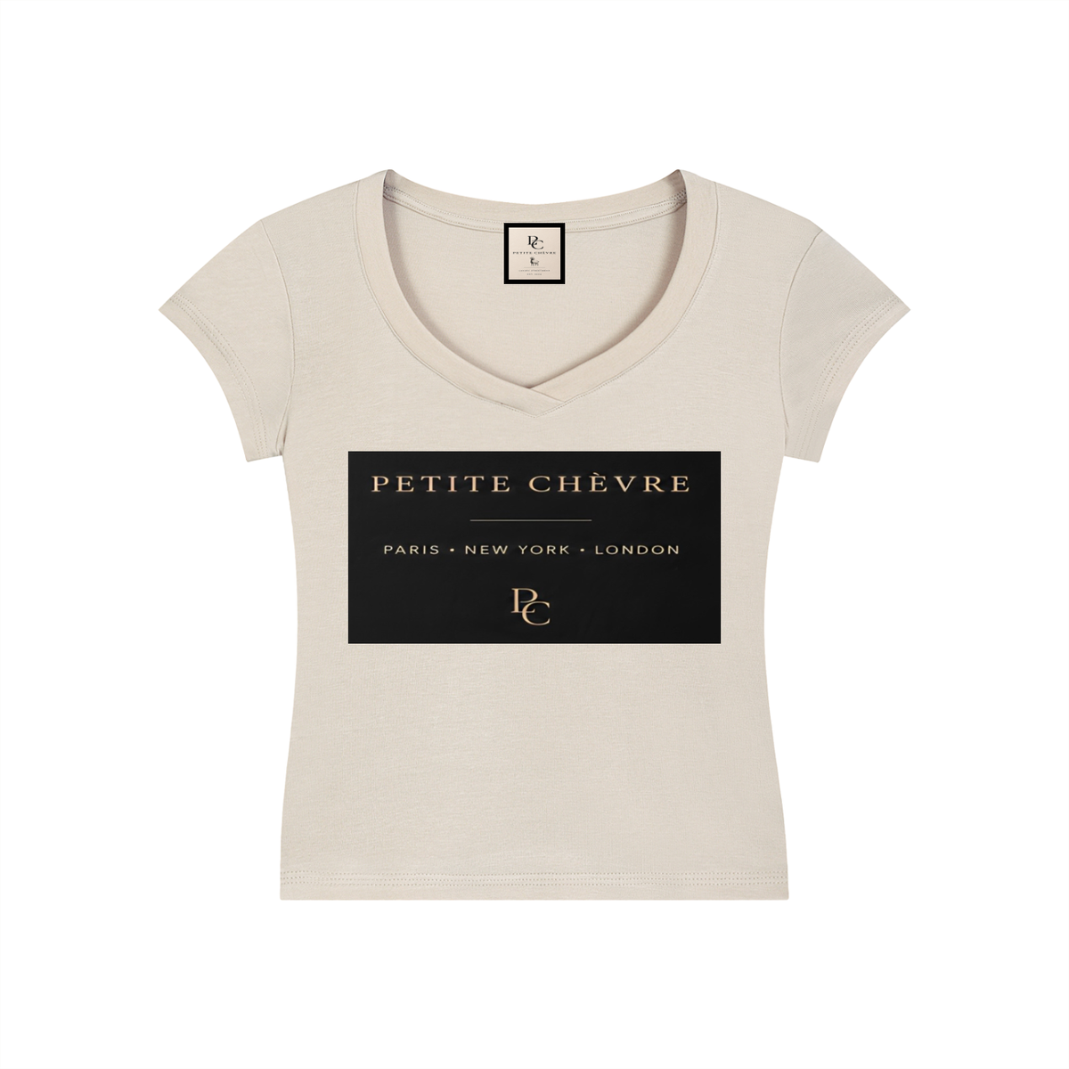 Essential V-Neck Bodycon T-Shirt