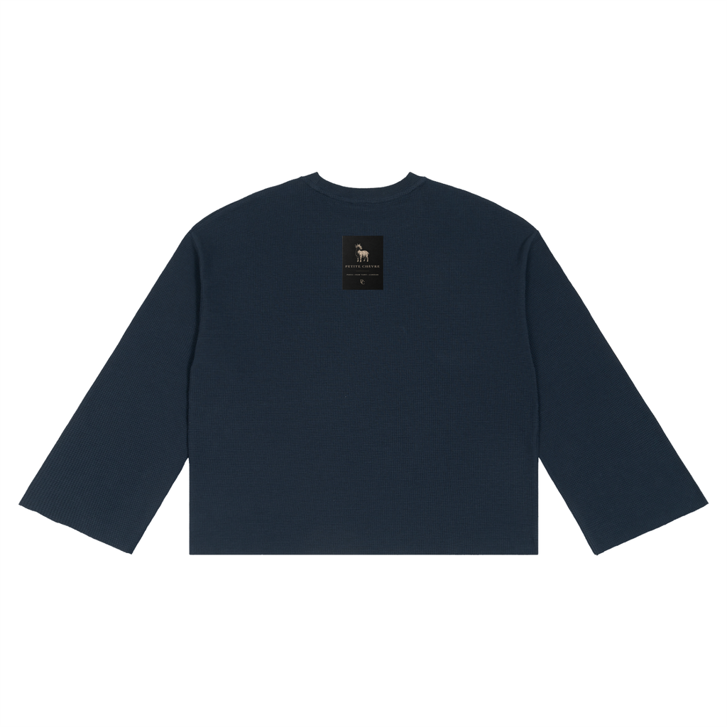 Unisex Waffle Raw Edge T-Shirt