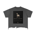Vintage Wash Boxy Distressed Hem T-Shirt